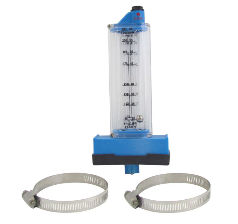 Rola-Chem Top Mount Flowmeter 570341T - Installed on PVC Pipe