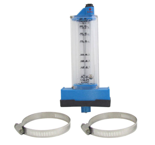Rola-Chem Top Mount Flowmeter 570341T - Installed on PVC Pipe
