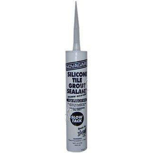 NovaGard Gray Silicone Tile Grout Sealant 10.3oz 700-165
