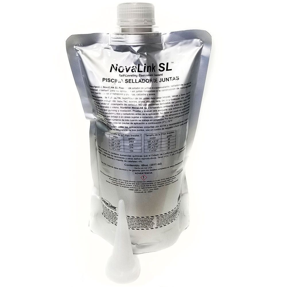 Novalink SL Pool Deck Sealant F1239ST Tan Stone 68oz Kit
