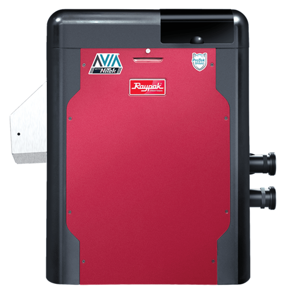 Raypak Avia HD 264 018044 low NOx pool heater with NiTek heat exchanger