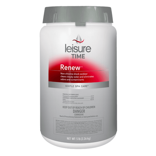 Leisure Time Renew | Non-Chlorine Shock Oxidizer For Spas and Hot Tubs | 5 lbs. | RENU5