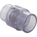 Magic Plastics 1.5" Slip x 2" Spigot Clear Check Valve 0830-15C