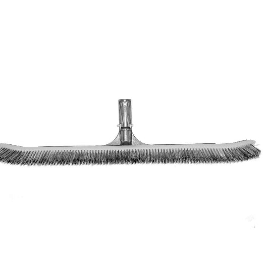 Pooline Curved Stainless Steel and Nylon Brush | 18" | 11025C