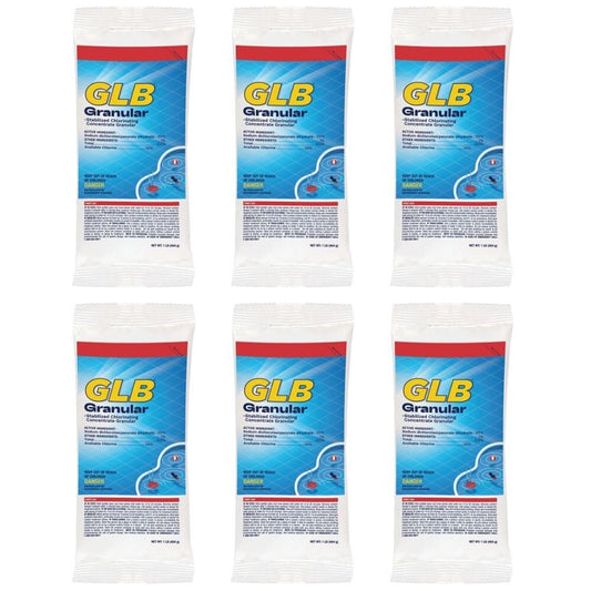 GLB Granular Chlorine Sanitizer 1 lb 71001A Back Label