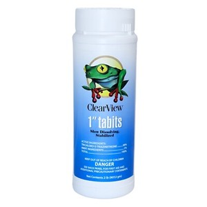 Oreq Clear View 1" Chlorine Tablets | 2 Lbs. | 99% TriChlor | CSTS002