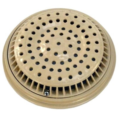 Waterway 8-Inch Tan Anti-Vortex Main Drain Cover and Frame 640-2319-BEIV