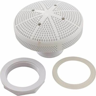 CMP White Main Drain Cover 175 GPM 25215-000-000 Detail View