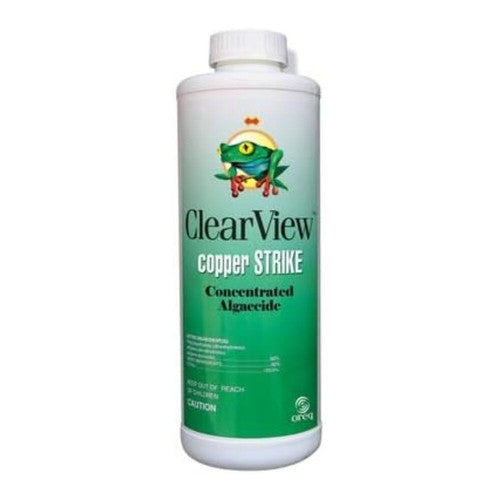ClearView Copper Strike Concentrated Algaecide 32 oz CVLCSQT12 Front View