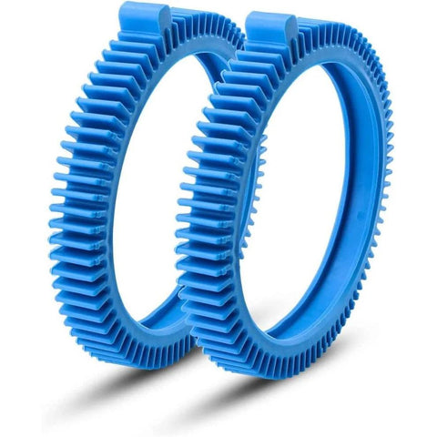 Swimables Hayward Style Replacement Front Tires with Super Humps for Hayward Poolvergnuegen Aquanaut The PoolCleaner | 2-Pack | Blue | 896584000-143 | SW-61-143