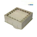 Pour-A-Lid DC601TAN Square Deck Drain Cover Tan Installed View